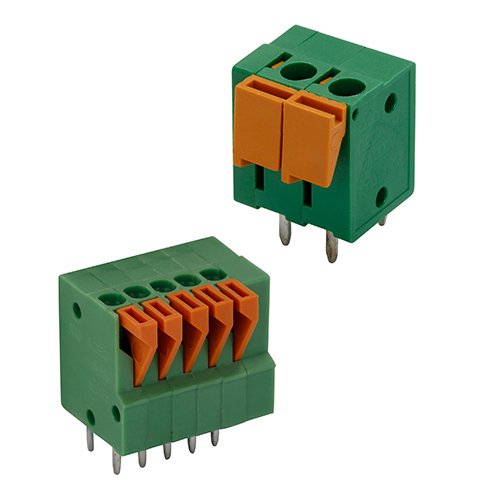 无螺钉欧式 PCB 接线端子模块